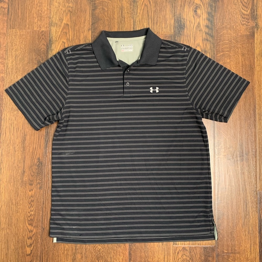 Under Armour Heat Gear Loose Fit Polo Shirt Lg